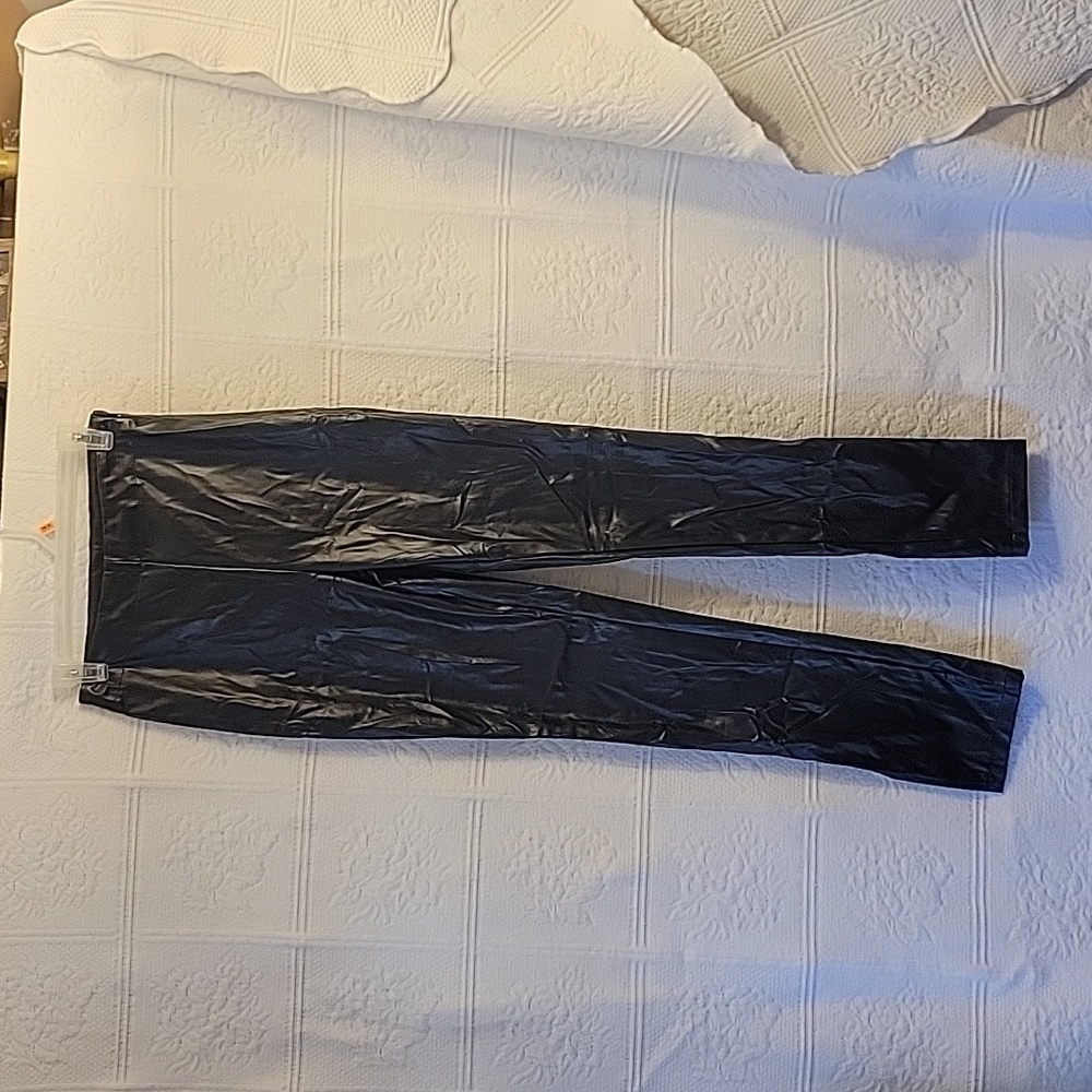 SBetro Faux Leather Pants